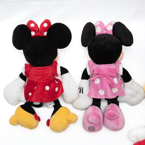 5 Disney Store Mickey Mouse Minnie Mouse Stitch Plush Stuffed Animals - Picture 7 of 16